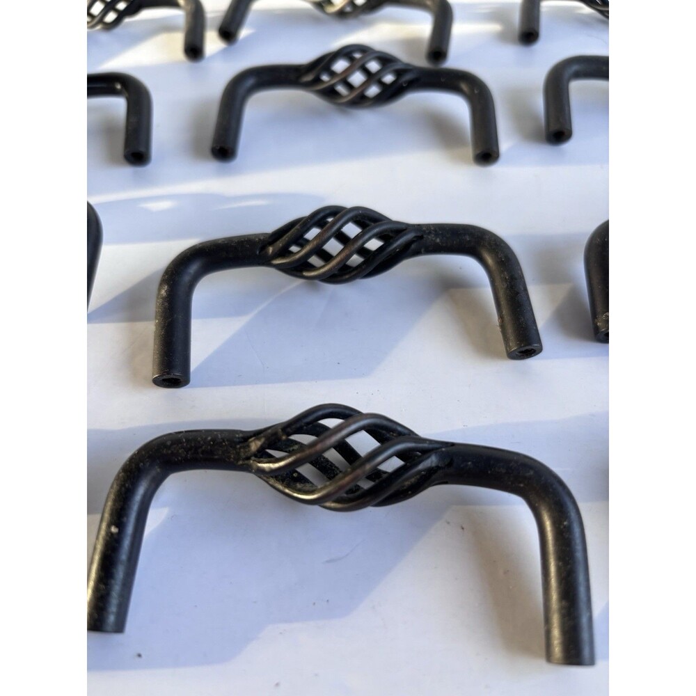 LOT OF 53 Spiral Bird Cage Metal Cabinet Door/Drawer Pulls Handles Knobs - Picture 9 of 13